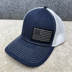 Ouray trucker hat snapback cap American flag‎ NRE Blue and white